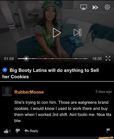 big booty latina will do anything to sell her cookies|Violet Myers Big Booty Latina Will Do Anything To Sell Her Cookies